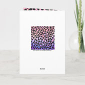 Carte Monogramme Dalmatien noir et rose (Dos)