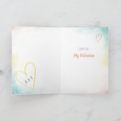 Carte Monogramme de la Saint-Valentin (Intérieur)