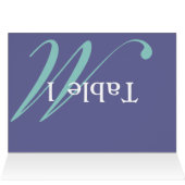 Carte Monogramme de la tente de table (Intérieur Horizontal (haut))