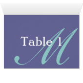 Carte Monogramme de la tente de table (Intérieur Horizontal (Bas))
