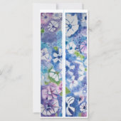 Carte Monogramme Fleurs Whimsical Initiales Deux Signets (Dos)