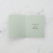 Carte Monogramme initiale A jonquille florale personnali (Intérieur)