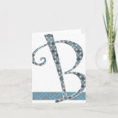 Carte Monogramme - Lettre B (Devant)