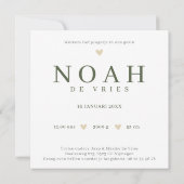 Carte Monogramme N Bière Peinture à l'eau pour animaux d (Dos)