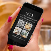 Carte Monogramme ou ajouter un logo Business QR Code 3 P