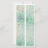 Carte Monogramme Paint initial Splash Deux Signets (Dos)