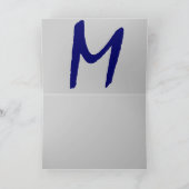 Carte Monogramme - Personnalisable "M" (Intérieur)