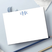 Carte Monogramme Plat Note Classique