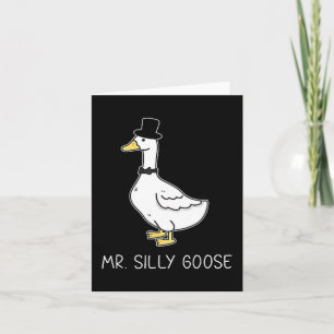 Carte Monsieur Couple D'oie Ridicule Mariage Drôle Homme