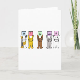 Carte Monsieur et Monsieur le Mariage Félicitations