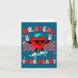 Carte Monsieur vole votre cœur pour les tout-petits garç