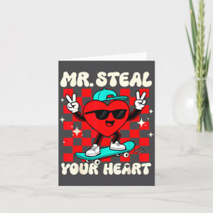 Carte Monsieur vole votre cœur pour les tout-petits garç