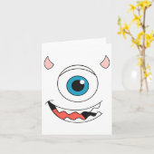 Carte Monster Halloween Costume Monstres Université Fami (Fleur jaune)