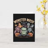 Carte Monster Mash Clic Halloween Monstres Horreur Éffra (Fleur jaune)