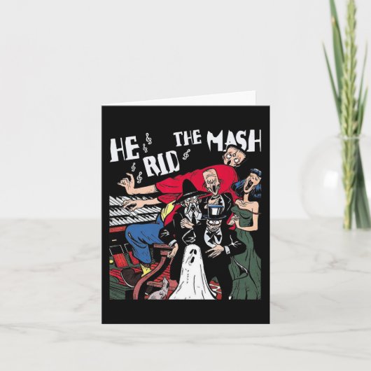 Carte Monster Mash Halloween Ghoul Ghost (Devant)