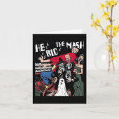 Carte Monster Mash Halloween Ghoul Ghost (Fleur jaune)