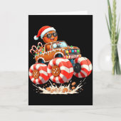 Carte Monster Truck Gingerbread Man Christmas (Devant)