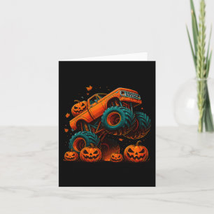 Carte Monster Truck Halloween Jack-o'-lantern Hommes Cit