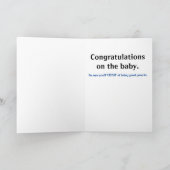 Carte Monster Truck Nouveau bébé Félicitations (Intérieur)