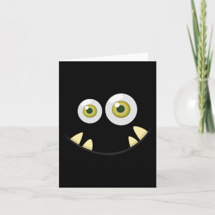 Carte Monster Visage Halloween Costume Idée d'effroi mig