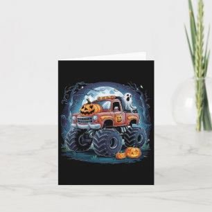 Carte Monstre-camion Fantôme Citrouille Saison effrayant