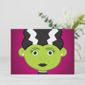 Carte Monstre de fille verte (Debout devant)