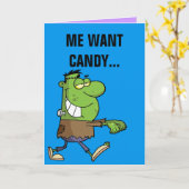 Carte Monstre de Frankenstein Candy (Fleur jaune)