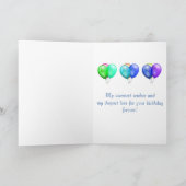 Carte Monstre doux, joli anniversaire (Intérieur)