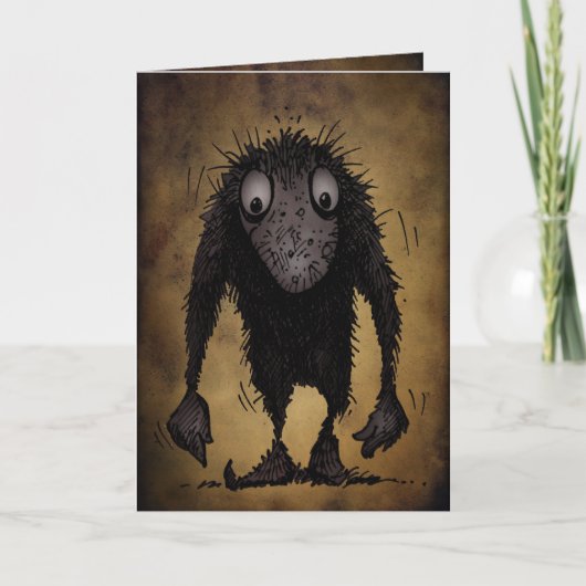 Carte Monstre drôle Troll (Devant)