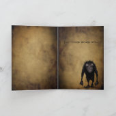 Carte Monstre drôle Troll (Intérieur)