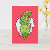 Carte Monstre vert moyen et coquin Hunk (Fleur jaune)