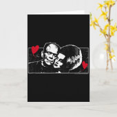 Carte Monstres Universels Saint-Valentin Frankenstein Et (Fleur jaune)