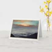 Carte Mont Hōō, Hiroshi Yoshida, coupe de bois (Fleur jaune)