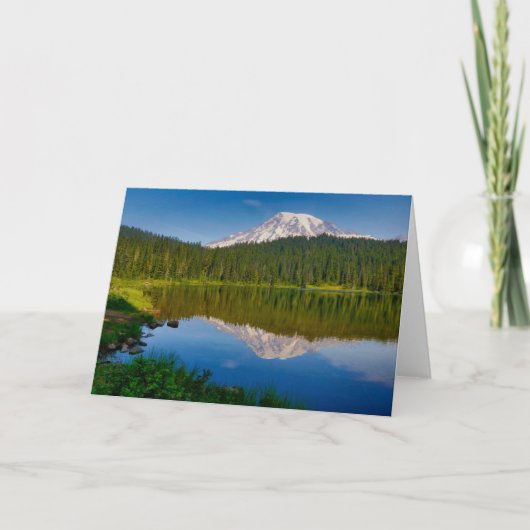 Carte Mont Rainier et Reflection Lake (Devant)