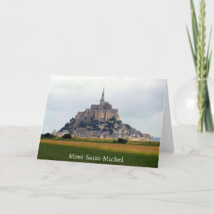 Carte Mont-Saint-Michel Vue Riverbank, Normandie, France