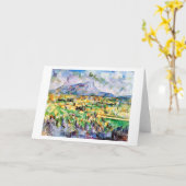 Carte Mont Sainte-Victoire, Paul Cezanne (Fleur jaune)