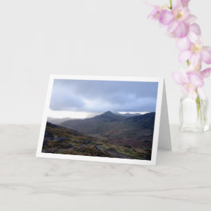 Carte Mont Snowdon, parc national de Snowdonia, gallois