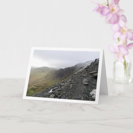 Carte Mont Snowdon, Snowdonia, Pays de Galles, Royaume-U (Orchidée)