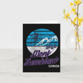 Carte Mont-tremblant Québec Canada Station de ski Snowbo (Fleur jaune)