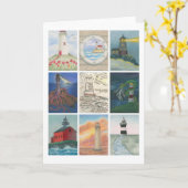 Carte Montage de défi de phare (Fleur jaune)