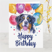 Carte Montagne bernoise avec ballons (Fleur jaune)