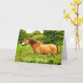 CARTE MONTAGNE CHAUDE PONY (Fleur jaune)