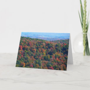 Carte Montagnes Appalaches en automne