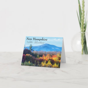 Carte Montagnes blanches du New Hampshire