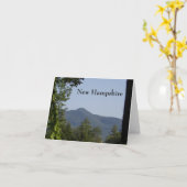 Carte Montagnes blanches du New Hampshire (Fleur jaune)