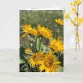Carte Montagnes de patte d'ours (Fleur jaune)