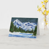 Carte Montagnes et cours d'eau (Fleur jaune)