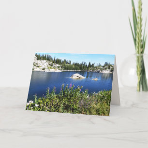 Carte Montagnes Fleurs sauvages, Utah, Salutation blanch