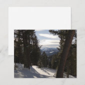 Carte Montagnes Madison en hiver dans le Montana (Devant / Derrière)