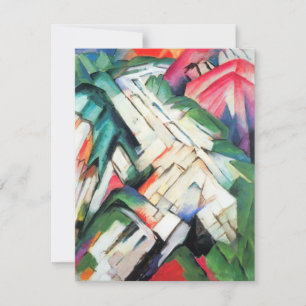 Carte Montagnes (Paysage) par Franz Marc, Art Vintage
